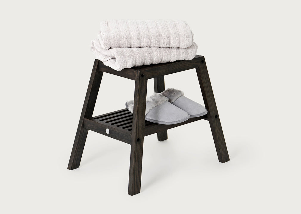 Slatted Stool Dark Oak