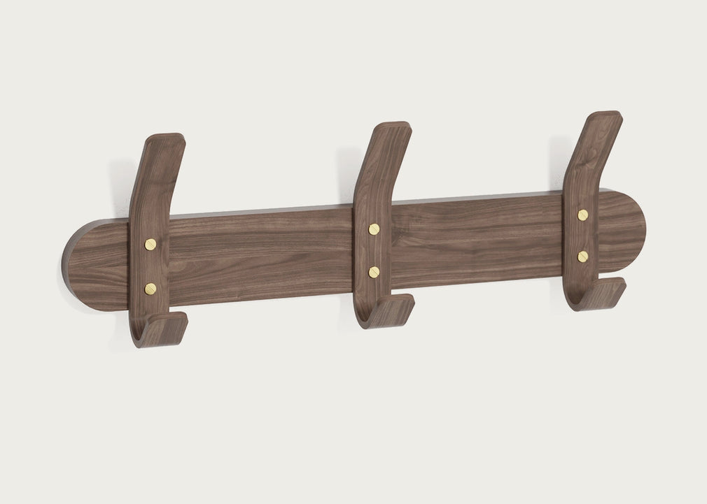 Left Hook Natural Oak 3 Hooks / Natural Oak