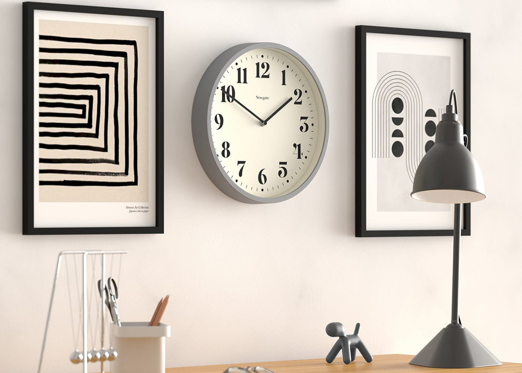 Number Four Wall Clock Asparagus Green