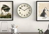 Number Four Wall Clock Asparagus Green