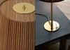 9205 Table Lamp Brass & Canvas