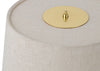 9205 Table Lamp Brass & Canvas