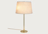9205 Table Lamp Brass & Canvas
