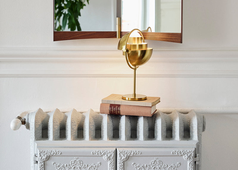 Multi-Lite Portable Table Lamp Brass