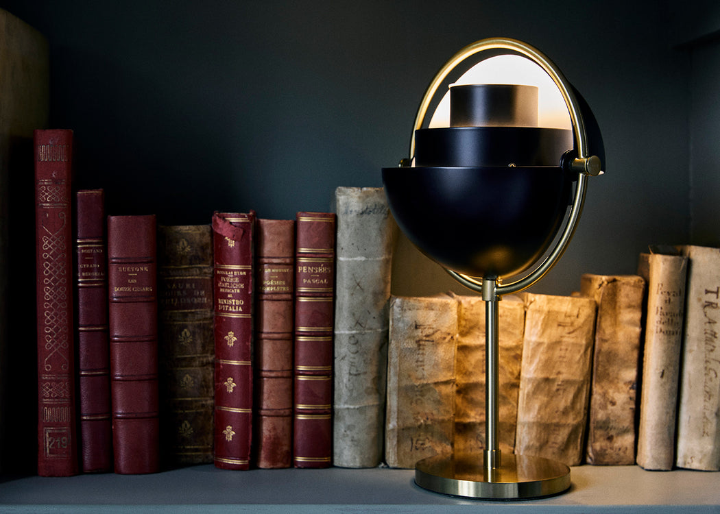 Multi-Lite Portable Table Lamp Brass