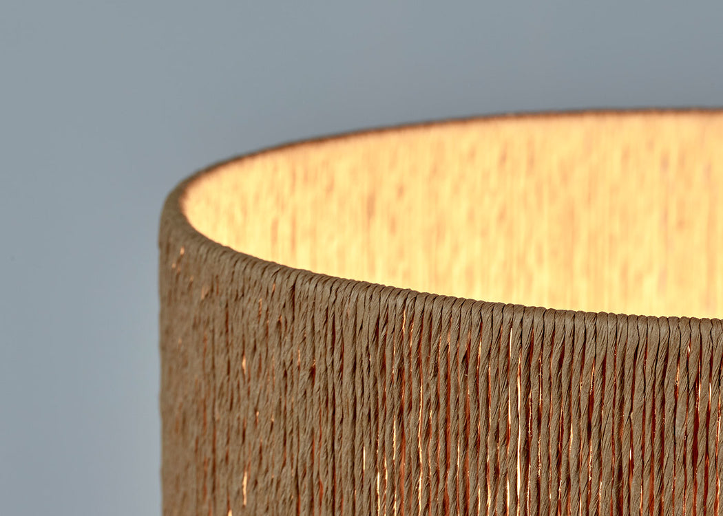 Oya Table Lamp Brown Cord Shade