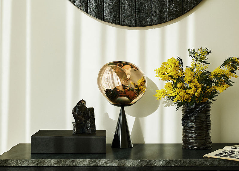 Melt LED Cone Fat Table Lamp Smoke
