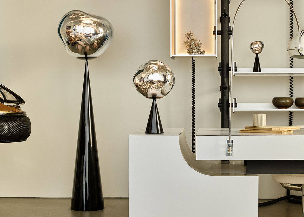 Melt LED Cone Fat Table Lamp Smoke