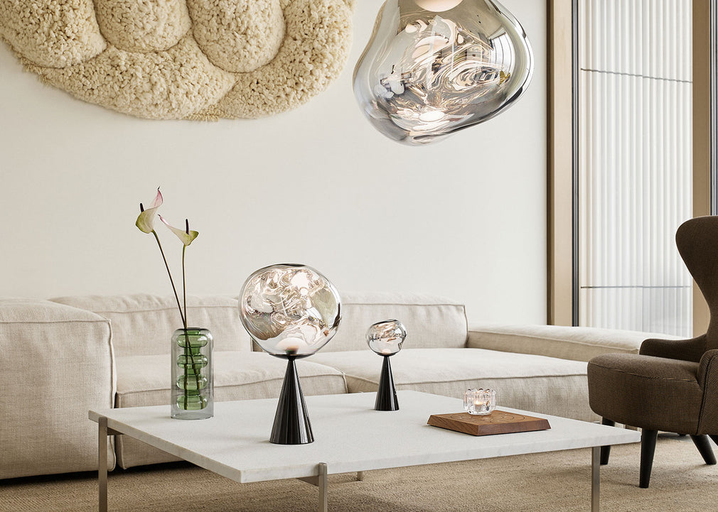 Melt LED Cone Fat Table Lamp Smoke