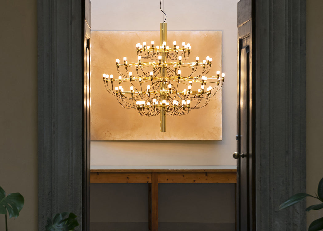 2097 Chandelier Pendant Light 2097/18 / Chrome / Clear