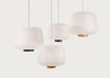 Soft Lantern Pendant Light White & Black / Large