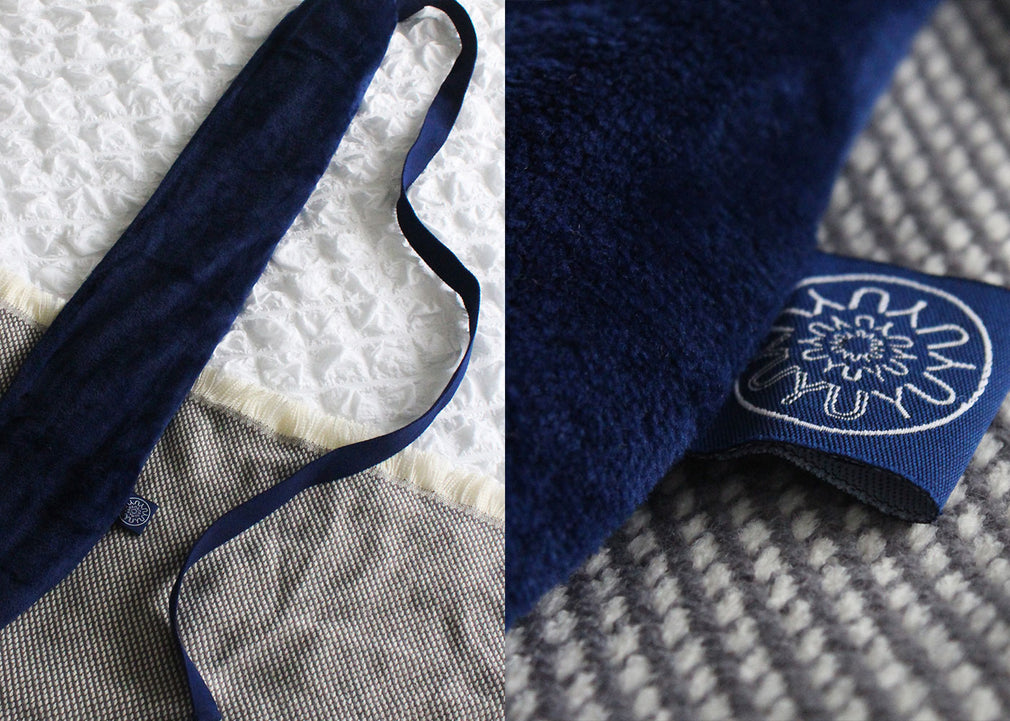 Luxury Fleece Long Hot Water Bottle Navy