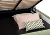 Pillow Storage Bed Double / No Storage / Luxury Leather Anthracite