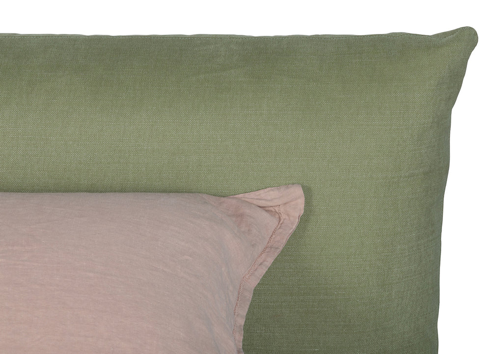 Pillow Storage Bed Double / No Storage / Luxury Leather Anthracite