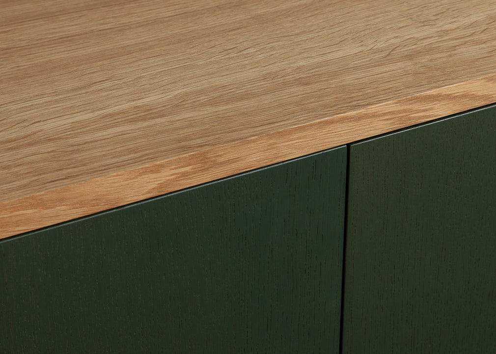 Tinta Small Sideboard Green Stain / Natural Oak