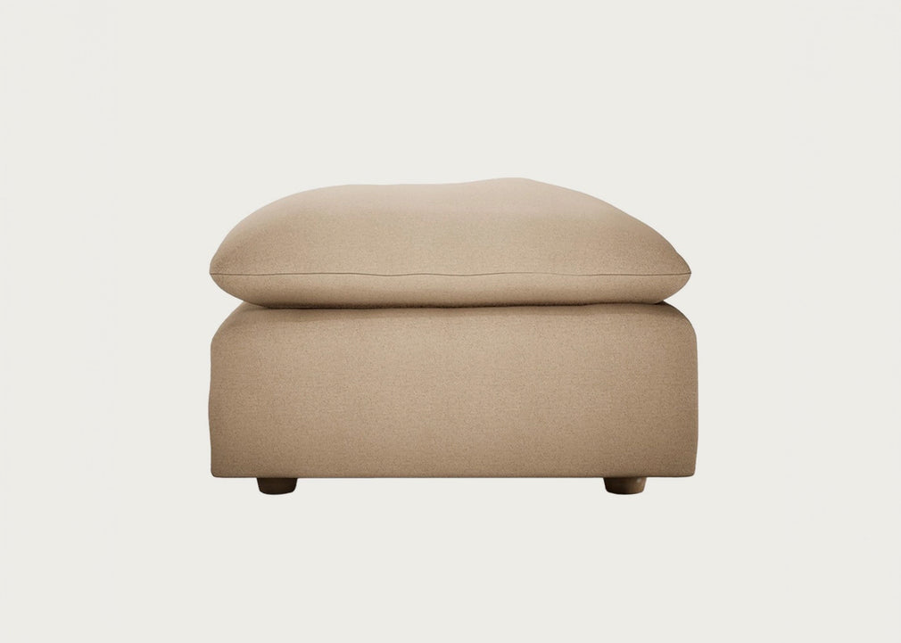Astrid Ottoman Boucle Tweed Citrine / Natural Beech