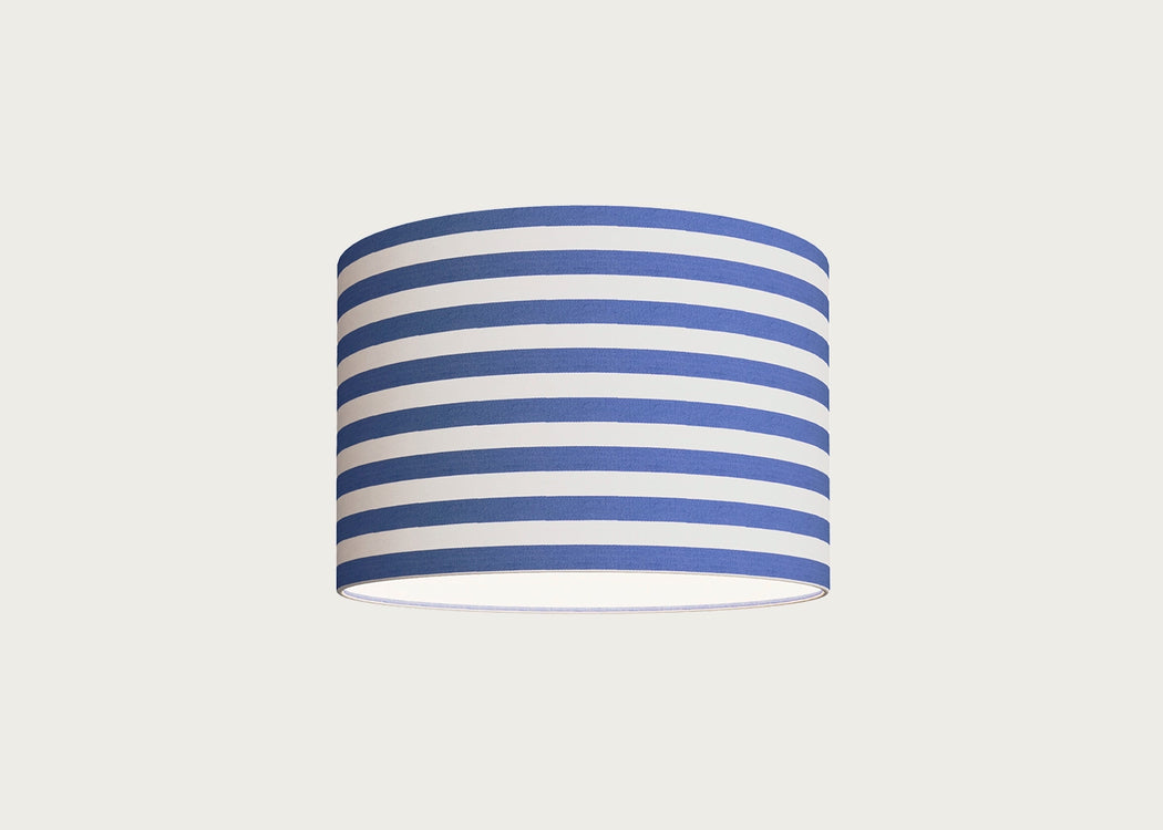 Big Stripe Lampshade Navy 20cm x 18cm