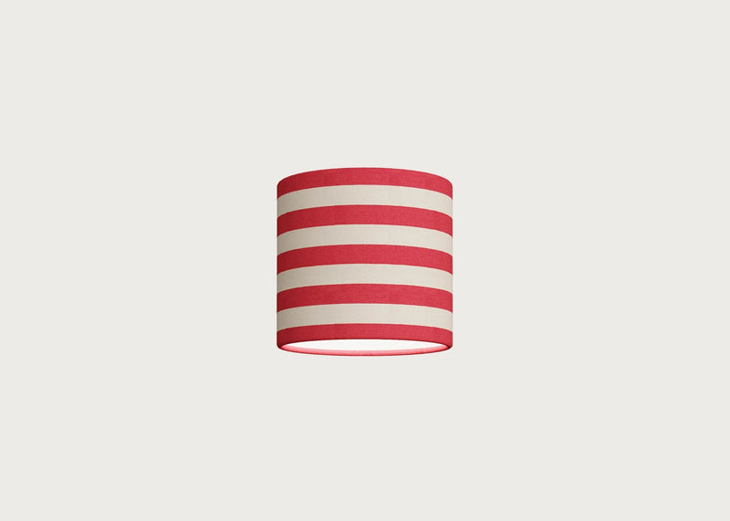 Big Stripe Lampshade Red 20cm x 18cm