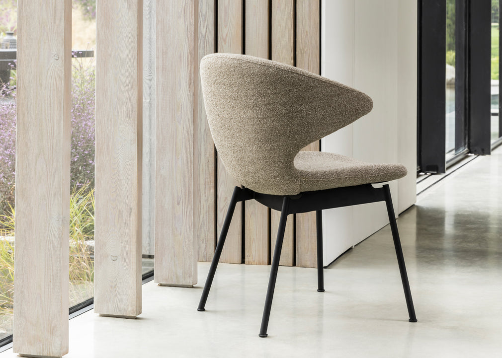 Ella Dining Chair Boucle Pepper