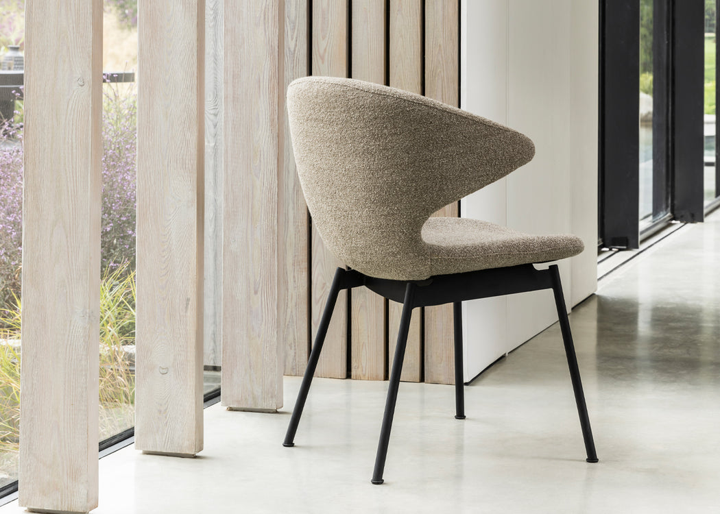 Ella Dining Chair Boucle Pepper