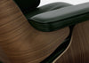 Eames Lounge Chair in Classic Dimensions Cherry Natural / Premium Leather Marron 69 / Polished Black