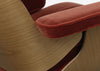 Eames Lounge Chair in Classic Dimensions Cherry Natural / Premium Leather Marron 69 / Polished Black