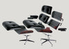 Eames Lounge Chair Contemporary Dimensions Chestnut Black / Nubia Cream Sierra Grey / Polished Black