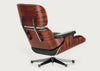 Eames Lounge Chair Contemporary Dimensions Chestnut Black / Nubia Cream Sierra Grey / Polished Black