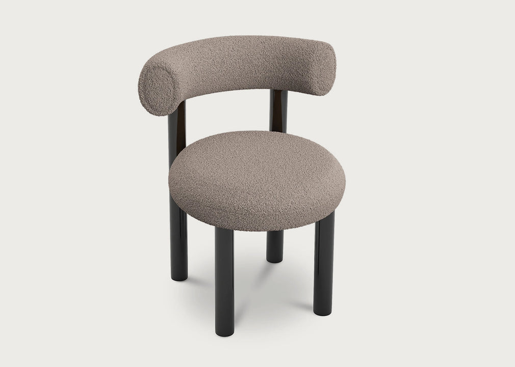 Fat Dining Chair Elle Saco White