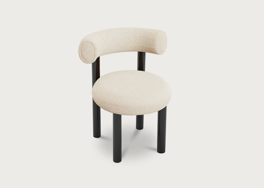 Fat Dining Chair Elle Saco White