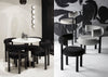 Fat Dining Chair Elle Saco White