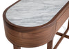 Anais Console with Marble Top Walnut
