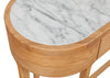 Anais Console with Marble Top Walnut