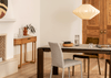 Anais Console with Marble Top Walnut