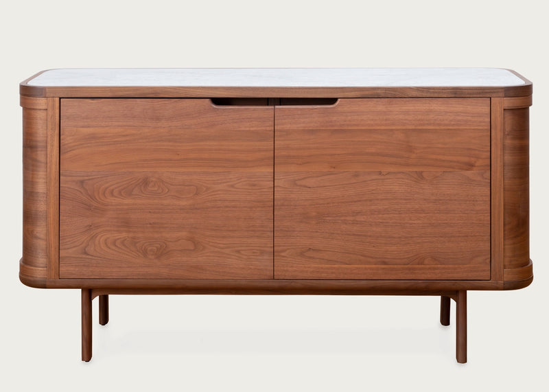 Anais Sideboard with Marble Top Walnut