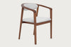 Anais Dining Chair Walnut & Grey