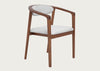 Anais Dining Chair Walnut & Grey