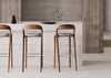 Neva Light Counter Stool Walnut No Upholstery