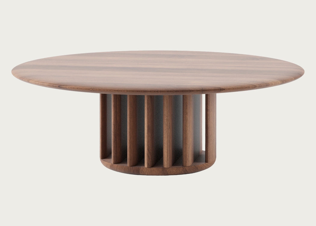 Grid Coffee Table European Walnut
