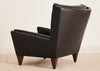 V11 Lounge Chair Smooth Leather Coffee