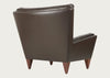 V11 Lounge Chair Smooth Leather Coffee