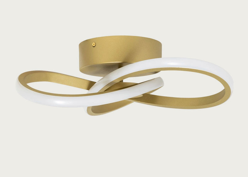 Ribbon LED Flush Surface Light Gold