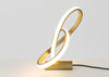 Ribbon LED Table Lamp Satin Gold
