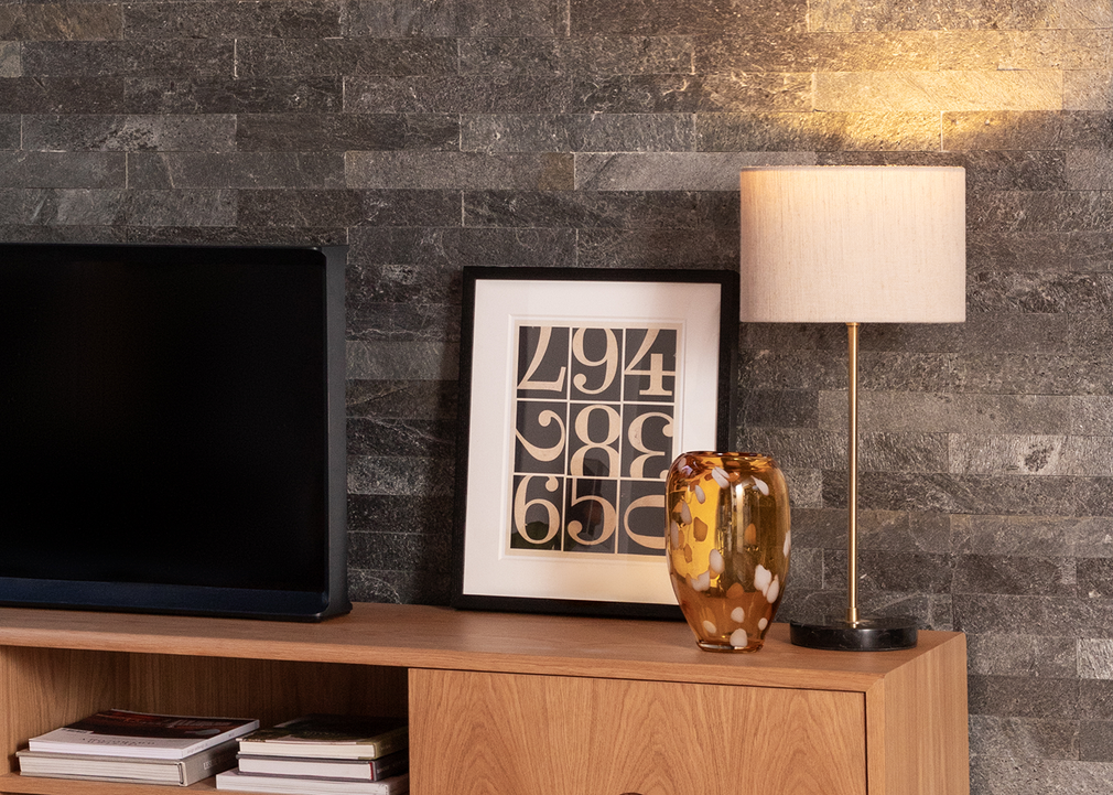 Simple Table Lamp White Marble