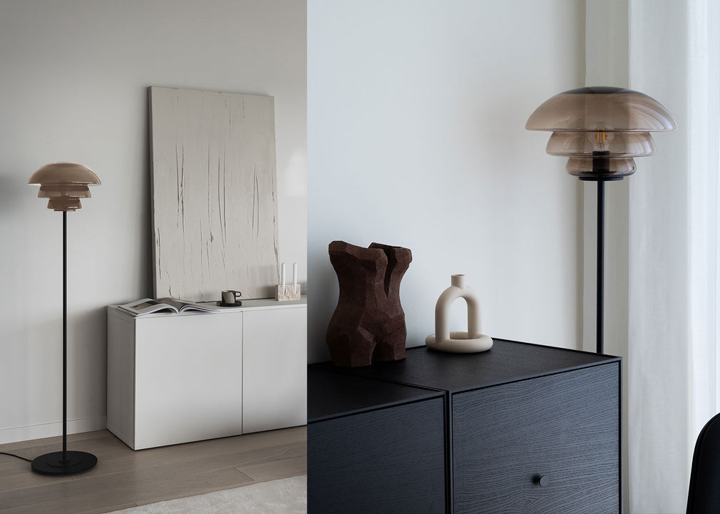 Archive 4006 Floor Lamp White & Black
