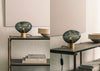 Crystal Stone Table Lamp Cocoa / Black