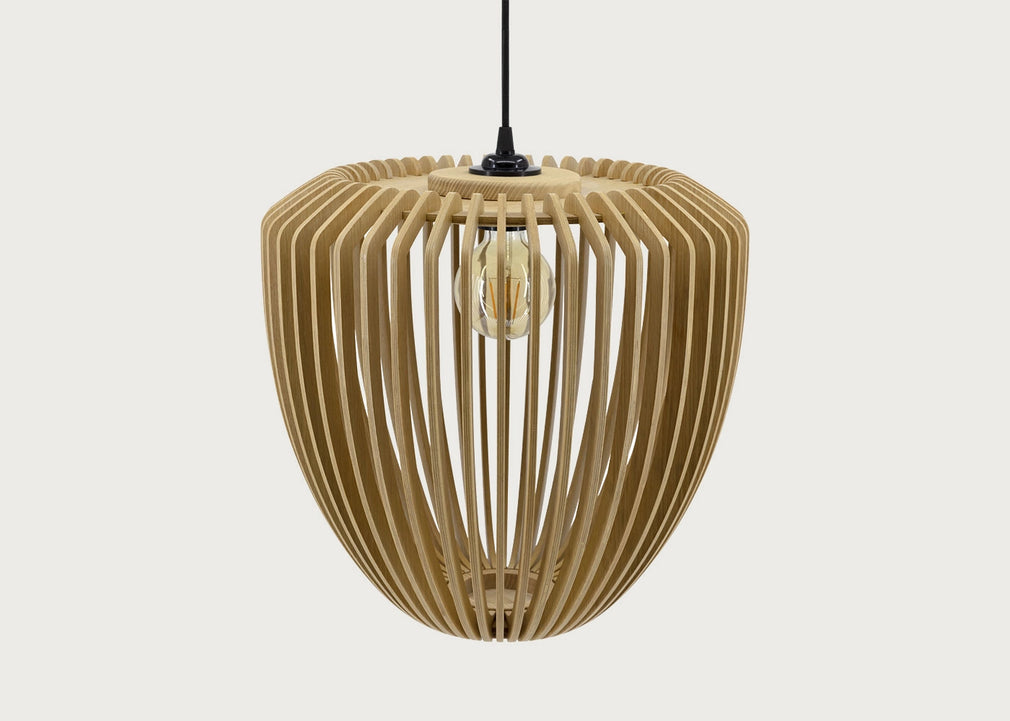 Clava Wood Easyfit Lamp Shade Black Oak