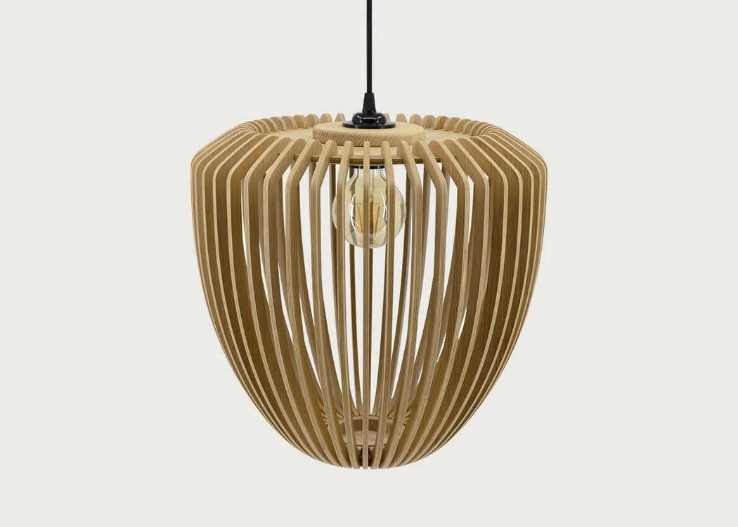 Clava Wood Easyfit Lamp Shade Black Oak