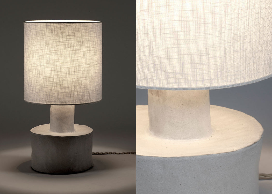 Catherine Table Lamp Unglazed White