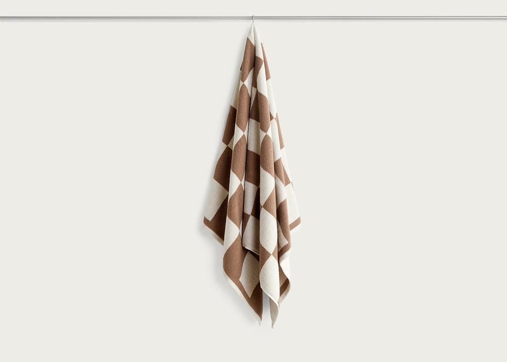 Check Bath Towel Matcha